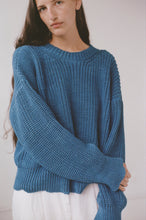 Load image into Gallery viewer, perle sweater in indigo
