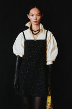 Load image into Gallery viewer, embellished mini dress in black