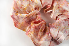 Load image into Gallery viewer, botanically dyed silk scrunchie in pink