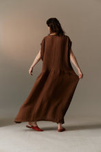 Load image into Gallery viewer, kate dress in terracotta crinkle