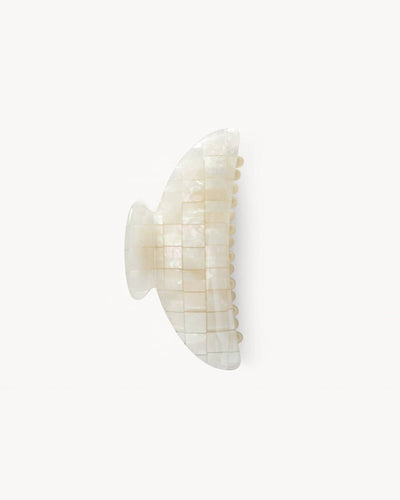 midi heirloom claw in opalite shell checker