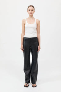 leather pants in black