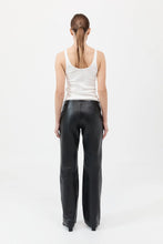 Load image into Gallery viewer, leather pants in black