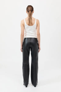 leather pants in black