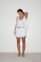 Load image into Gallery viewer, open linen short set in white