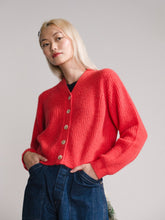 Load image into Gallery viewer, nia shrunken cardigan in red