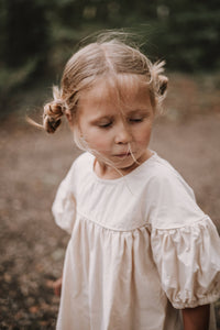 eloise organic cotton dress in cream