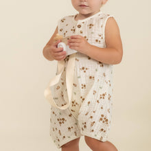 Load image into Gallery viewer, organic sleeveless bubble romper in bohemia