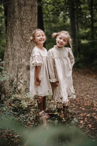 eloise organic cotton dress in cream