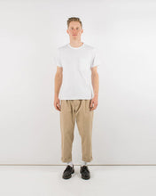 Load image into Gallery viewer, heavy duty tee single pocket tee in white