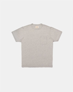 heavy duty tee single pocket tee in heather