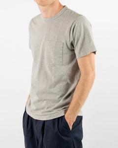 heavy duty tee single pocket tee in heather