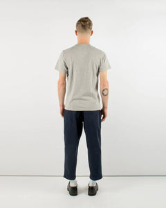 heavy duty tee single pocket tee in heather