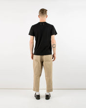 Load image into Gallery viewer, heavy duty tee single pocket tee in black