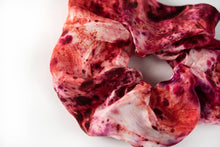 Load image into Gallery viewer, botanically dyed silk scrunchie in pink