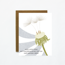 Load image into Gallery viewer, dandelion wish-birthday greeting card