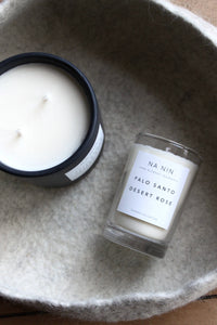 palo santo & desert rose candle