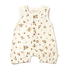 Load image into Gallery viewer, organic sleeveless bubble romper in bohemia