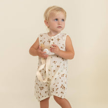 Load image into Gallery viewer, organic sleeveless bubble romper in bohemia