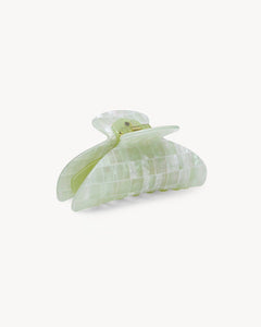 midi heirloom claw in mint shell checker