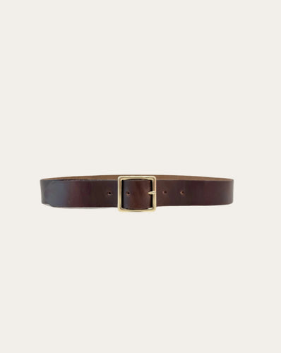 simple belt 1 1/4in in brown