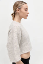 Load image into Gallery viewer, alpaca cropped tee in light grey