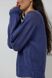 lind knit crew in marine