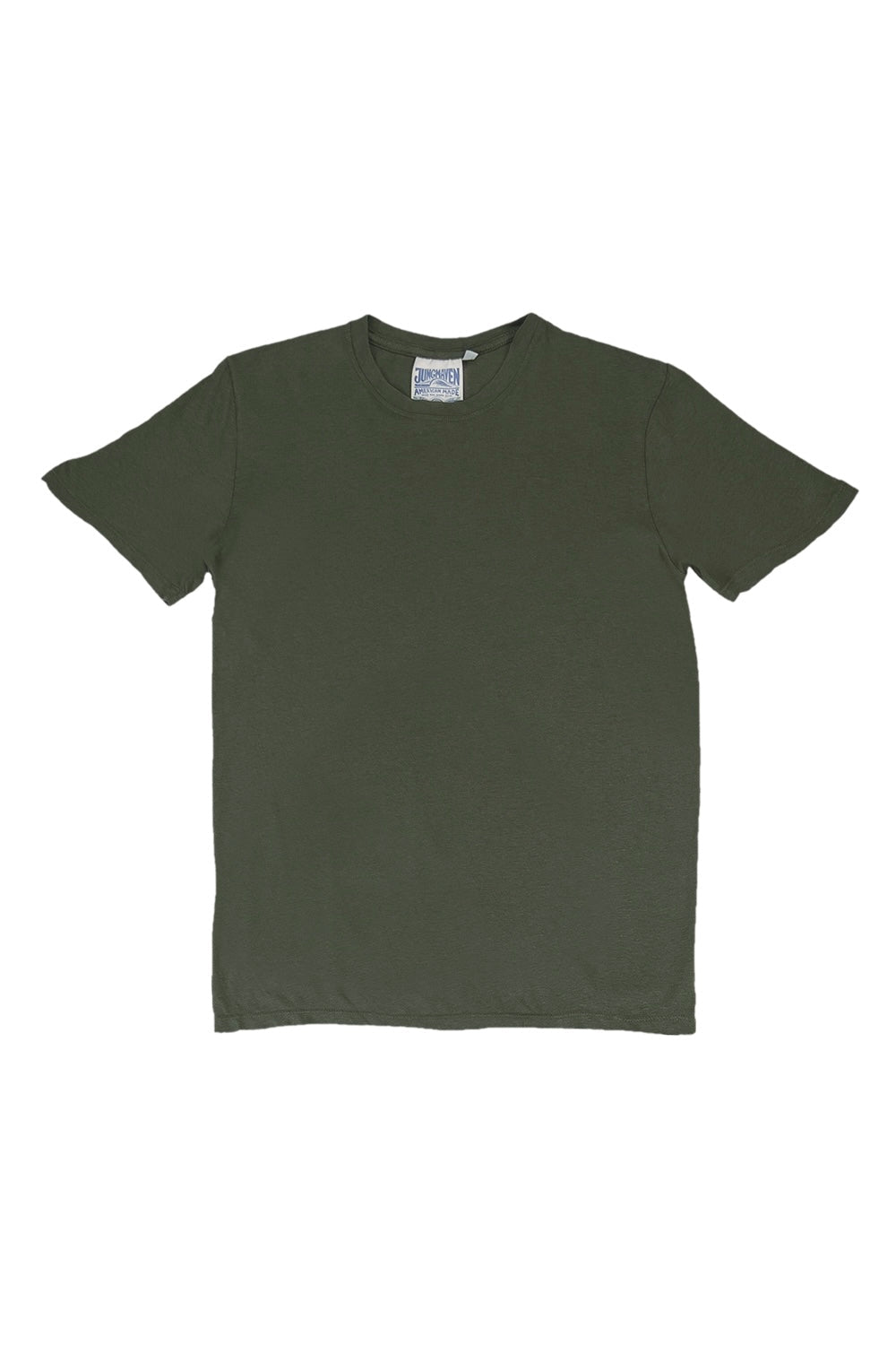 basic tee in olive green