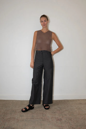 wilfred pant in charcoal