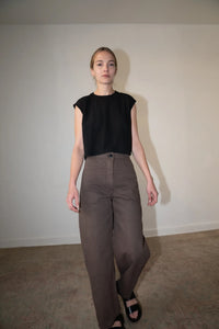 renee pant in washed brown