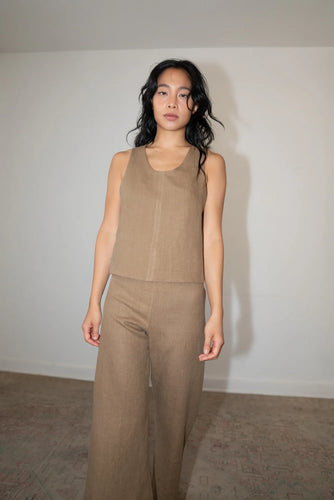 auk top in antique green