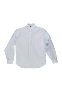 catalina button down shirt in powder blue stripe