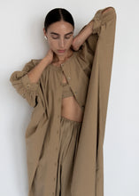 Load image into Gallery viewer, button front kaftan in taupe