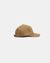 Load image into Gallery viewer, unstructured baseball hat in dark tan mix wool