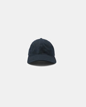 Load image into Gallery viewer, unstructured baseball hat in dark navy waxed canvas