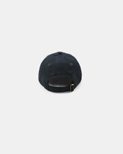 Load image into Gallery viewer, unstructured baseball hat in dark navy waxed canvas