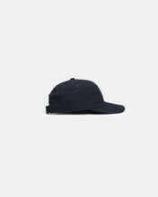 Load image into Gallery viewer, unstructured baseball hat in dark navy waxed canvas