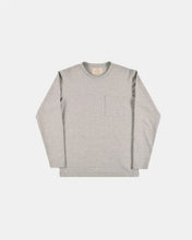 Load image into Gallery viewer, heavy duty long sleeve single pocket tee in heather