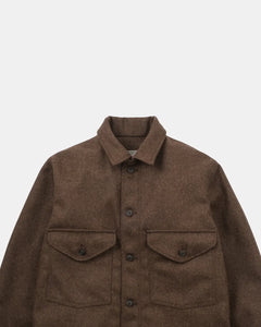 skyline overshirt in medium brown mix