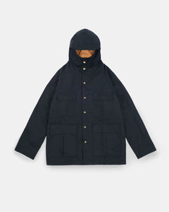 heavy duty raincoat in dark navy