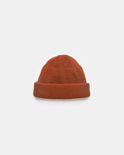 Load image into Gallery viewer, wool knit watch cap in burnt orange