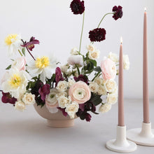 Load image into Gallery viewer, 18&quot; dipped taper candles in petal