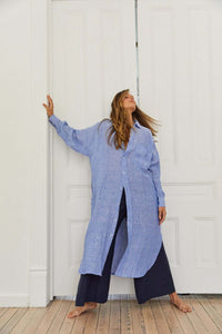 florence shirt dress in chambray