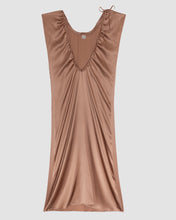 Load image into Gallery viewer, silk satin max dress in brown