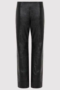 leather pants in black