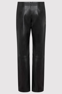 leather pants in black