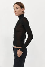Load image into Gallery viewer, second skin knit top in black