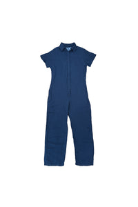 stillwater polo pant romper in navy
