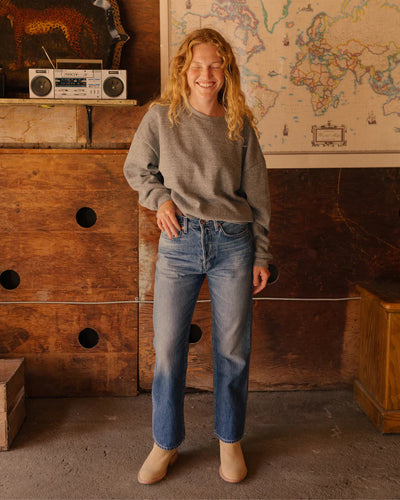 the boxy sweatshirt in p.e. grey