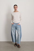 Load image into Gallery viewer, vintage lasso jean slouch crop classic faded indigo